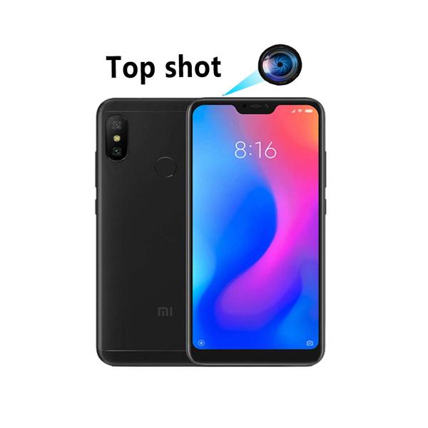 redmi6pro spionagetelefooncamera, 4G-telefoon, 5 megapixel, 64 GB geheugen (uitbreidbaar) zwart