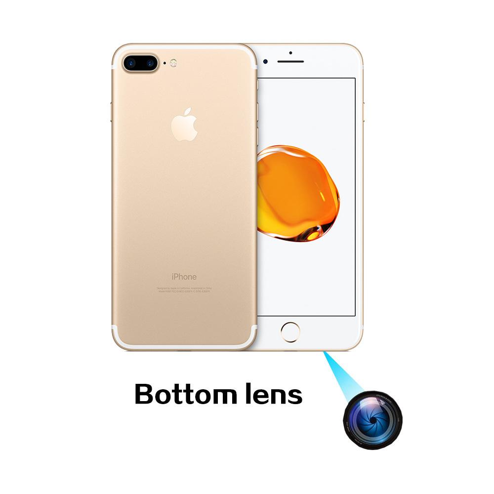 Iphone 7/7P Iphone 8/8P spioncamera, 7 megapixel, lens met luidsprekergat aan de onderkant, 128G