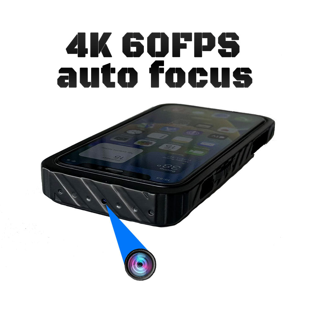 Ultra-clear 12mini hidden camera, 4k/, 60FPS, 3840x2160 resolution, autofocus cinematic quality