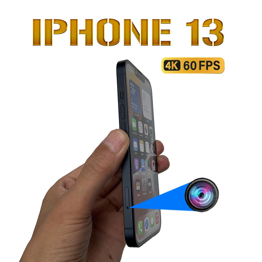 iPhone 13 Spy Camera Phone Black Screen Recording 4k/60FPS 128G Black