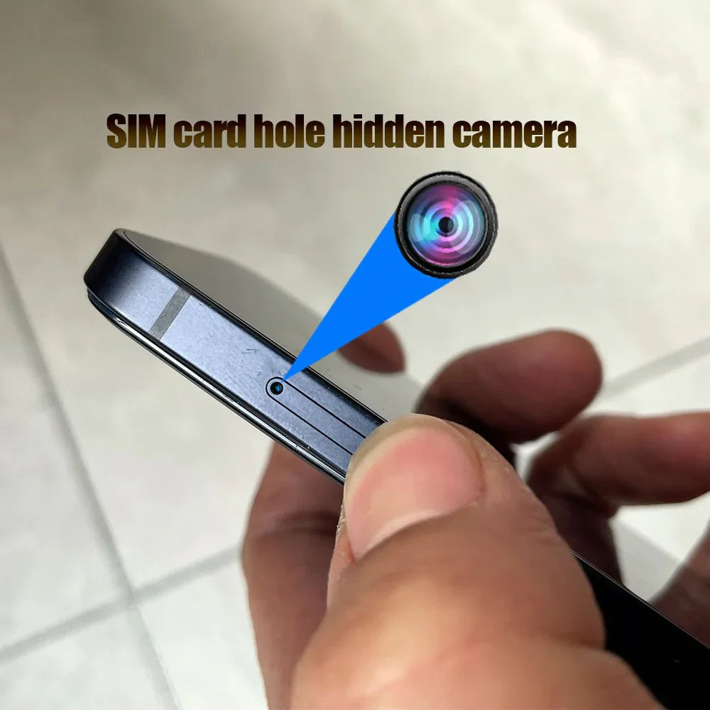12MINI hidden camera phone with side lens, 3840x2160 resolution 4k 60FPS recording
